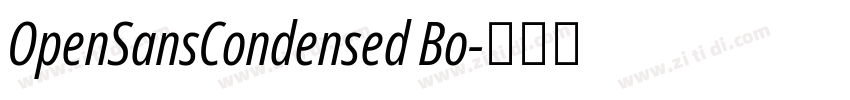 OpenSansCondensed Bo字体转换